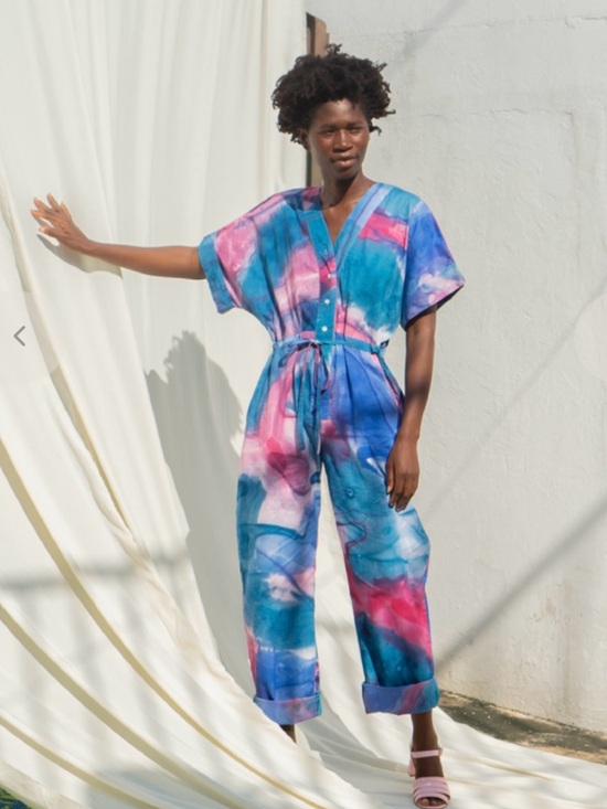 Osei Duro Pants - Osei Duro Tie-Dye Jumpsuit Small